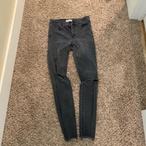 Made well black distressed skinny jeans